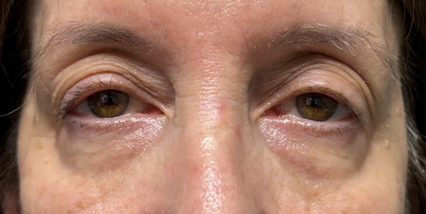 Before Upper Blepharoplasty · Ptosis Repair · Lower Blepharoplasty — patient photo